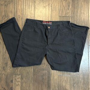 Dickies Black Flat Front Men Shorts